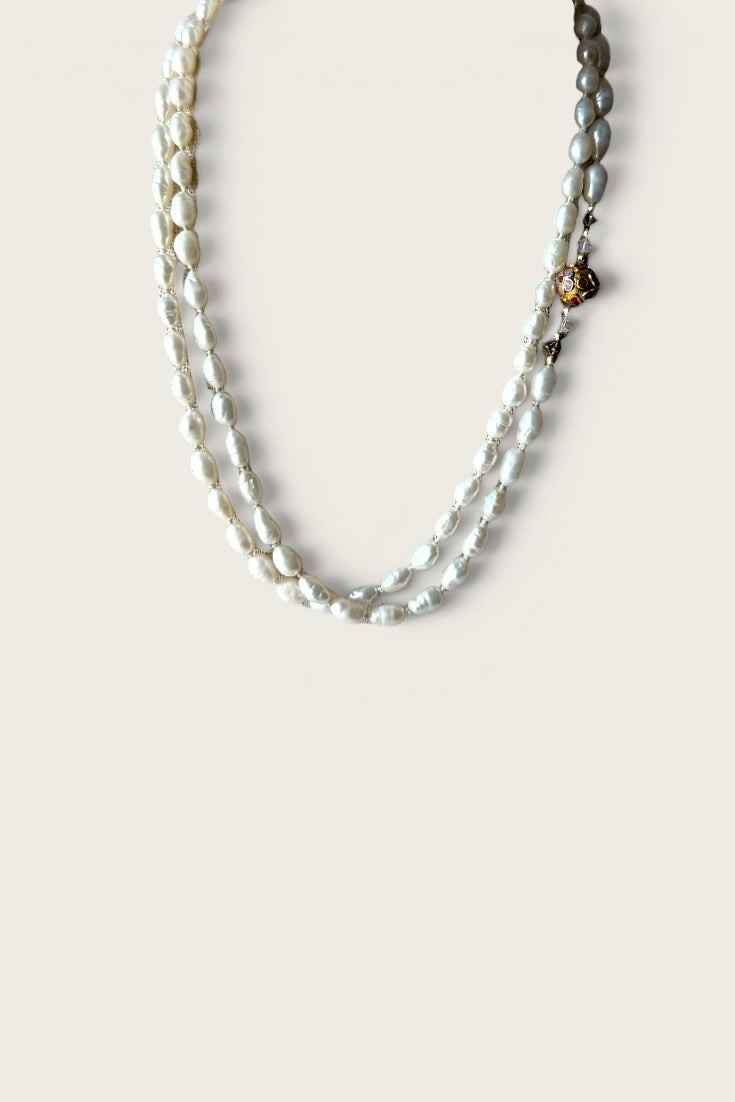 Vintage Pearl Layering Necklace