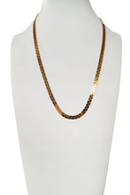 Load image into Gallery viewer, Vintage Gold-tone Flat Brick Chain Necklace