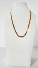 Load image into Gallery viewer, Vintage Gold-tone Flat Brick Chain Necklace