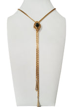 Load image into Gallery viewer, 70&#39;s Gold-tone Slide Bolo/ Lariat Necklace