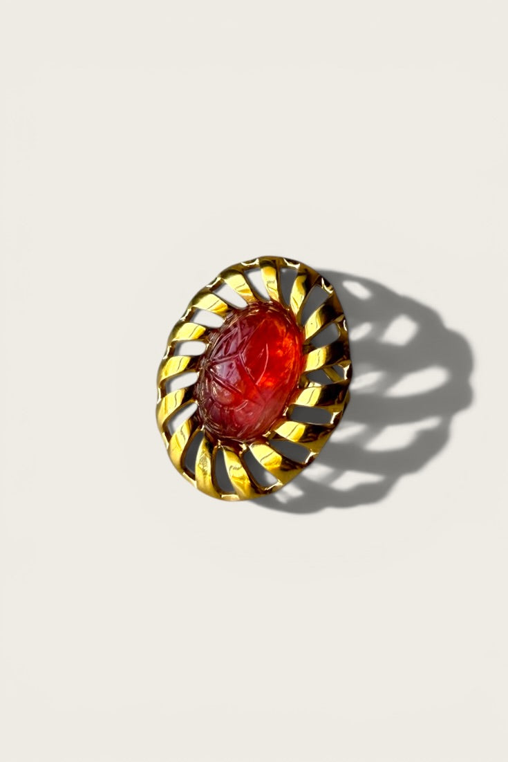 Grand Vintage Scarab Ring