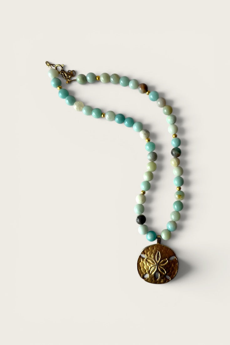Cove Amazonite Sand Dollar Necklace