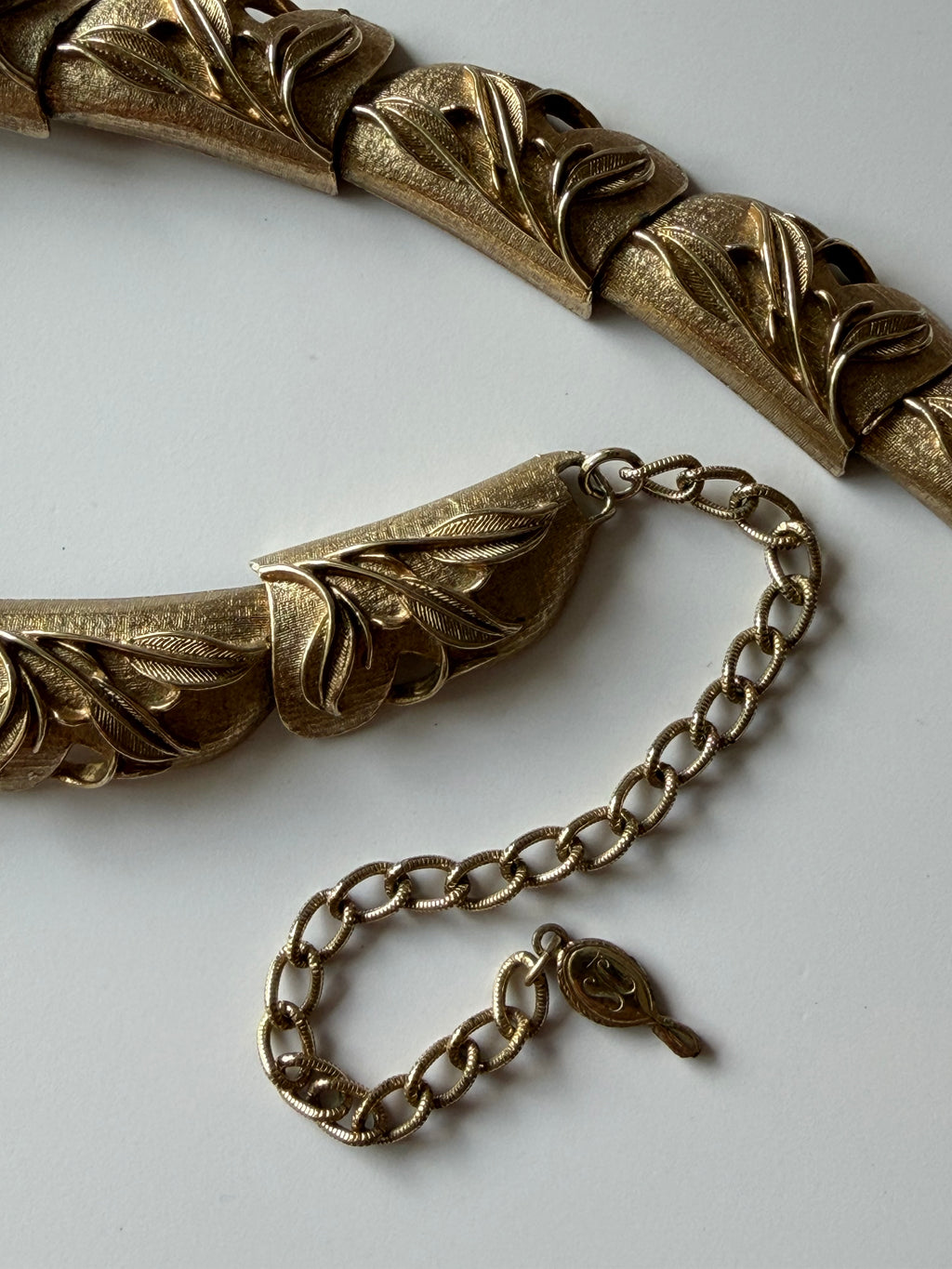 60’s Sarah Coventry Golden Brocade Necklace