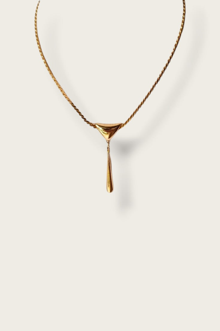 80/90's Monet Sculptural Pendant Necklace