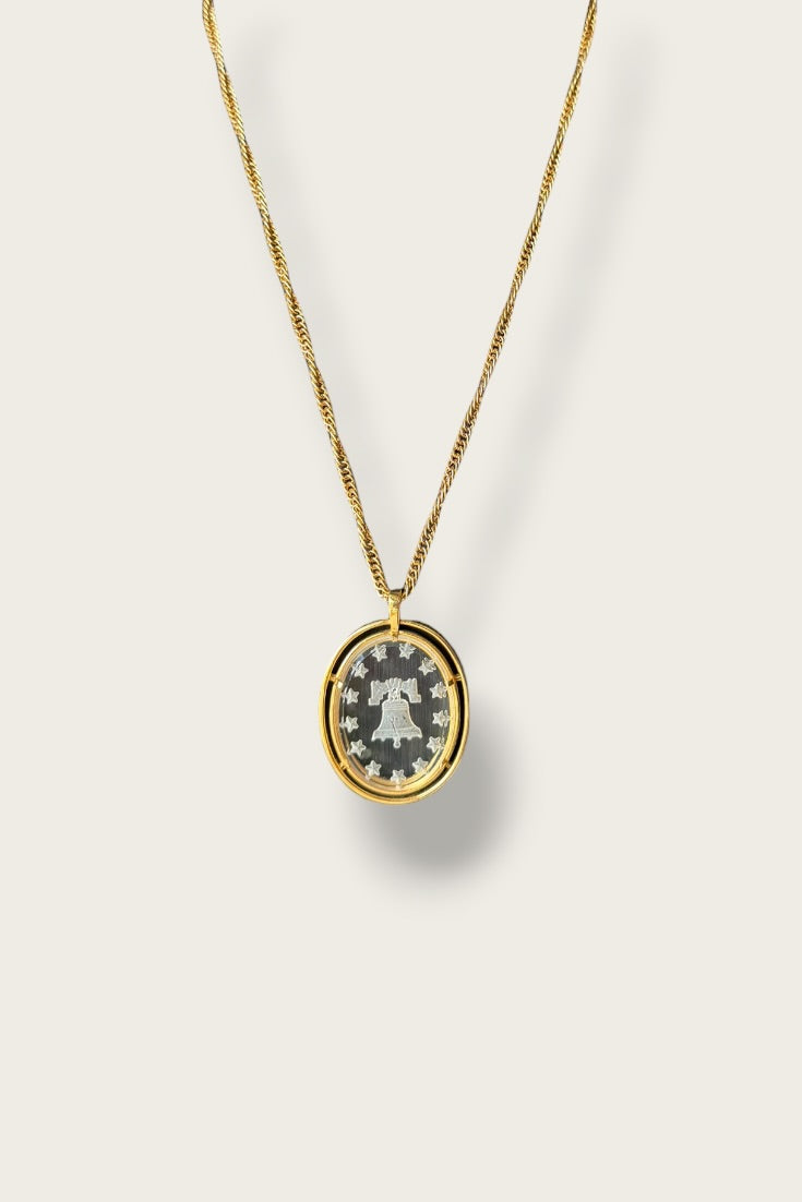 Vintage Trifari Liberty Bell Necklace