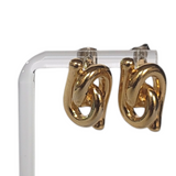 Vintage Gold-tone Knot Earrings