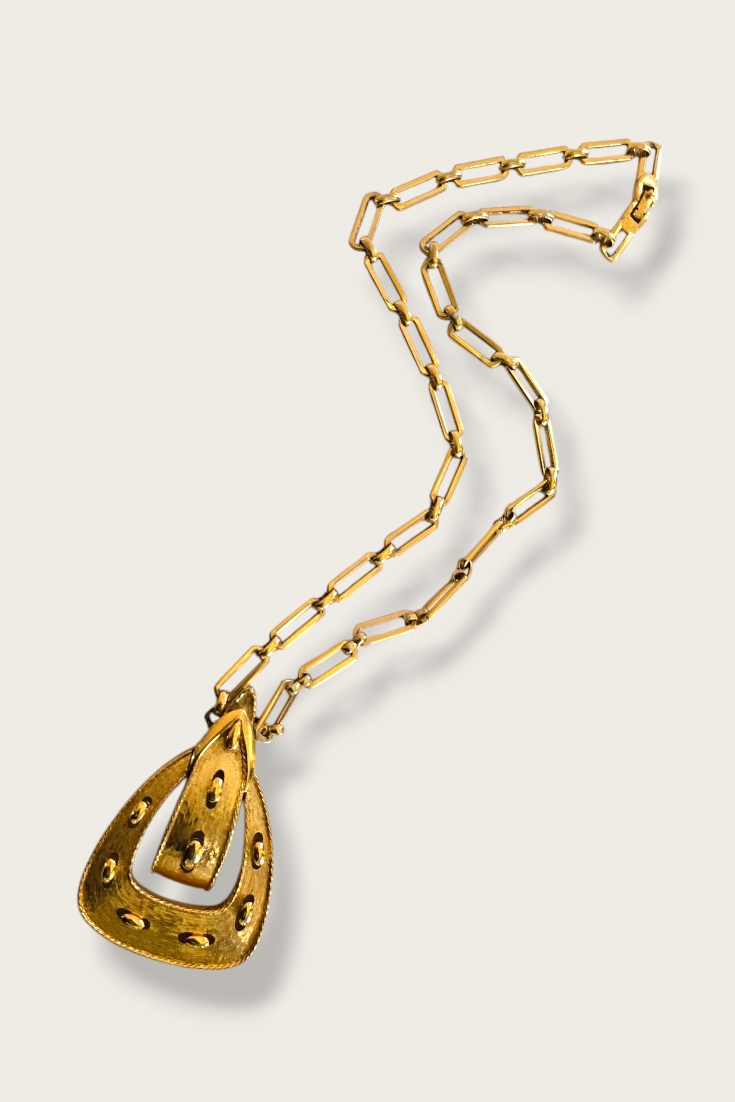 60's Monet Vintage Buckle Necklace