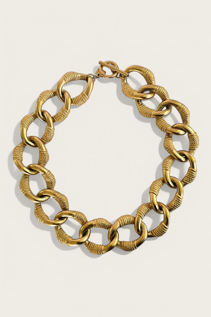 80's Vintage Anne Klein Chunky Curb Necklace