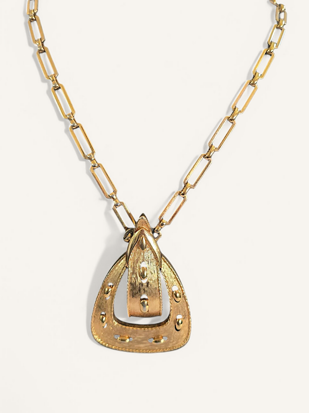 60's Monet Vintage Buckle Necklace