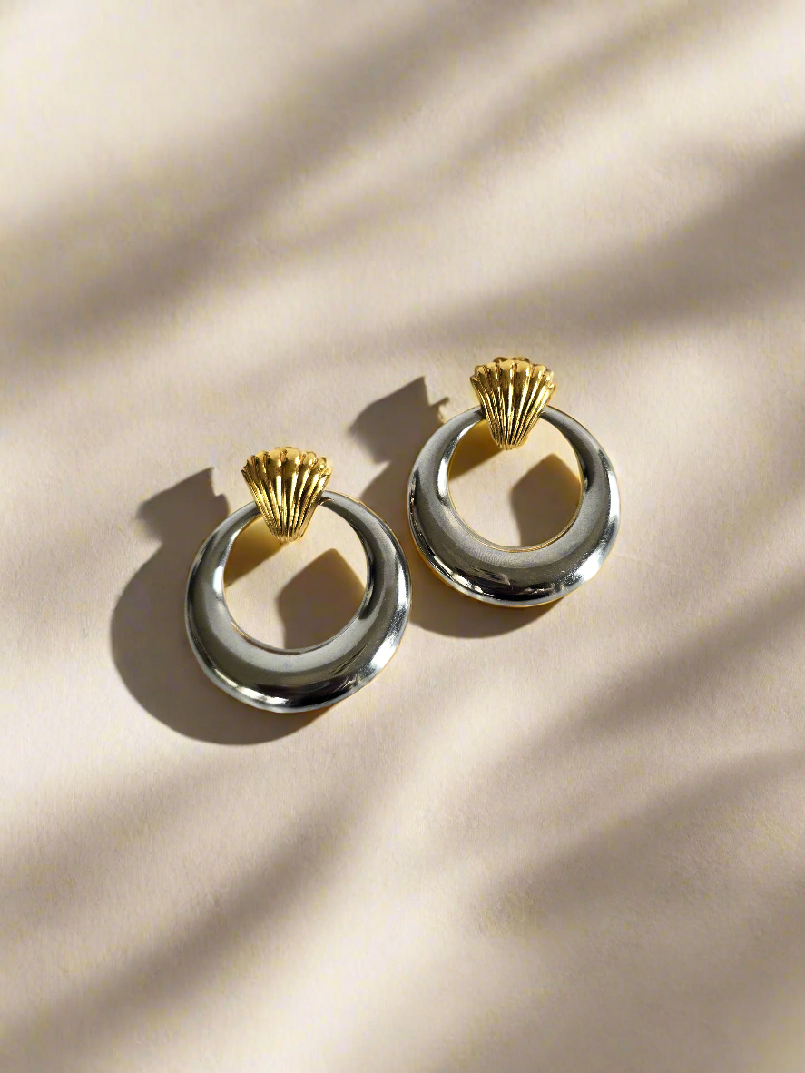 Vintage Dual Tone Earrings
