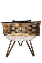 Load image into Gallery viewer, 50&#39;s Metal &amp; Lucite Basket Bag