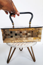 Load image into Gallery viewer, 50&#39;s Metal &amp; Lucite Basket Bag