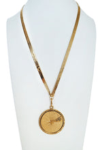 Load image into Gallery viewer, 60&#39;s Zodiac Wheel Pendant Necklace