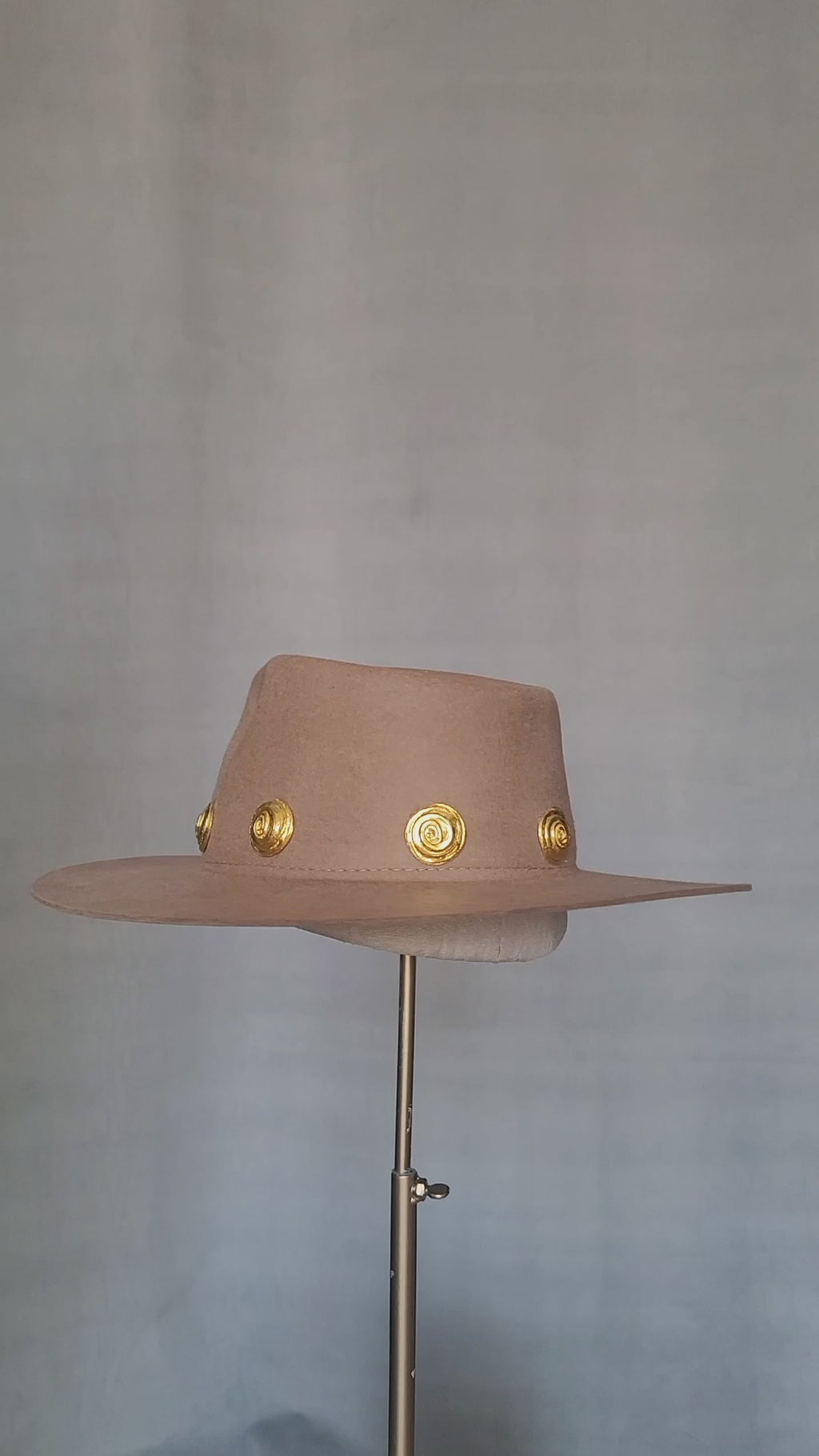REVIVED Vintage Brown Charm Hat