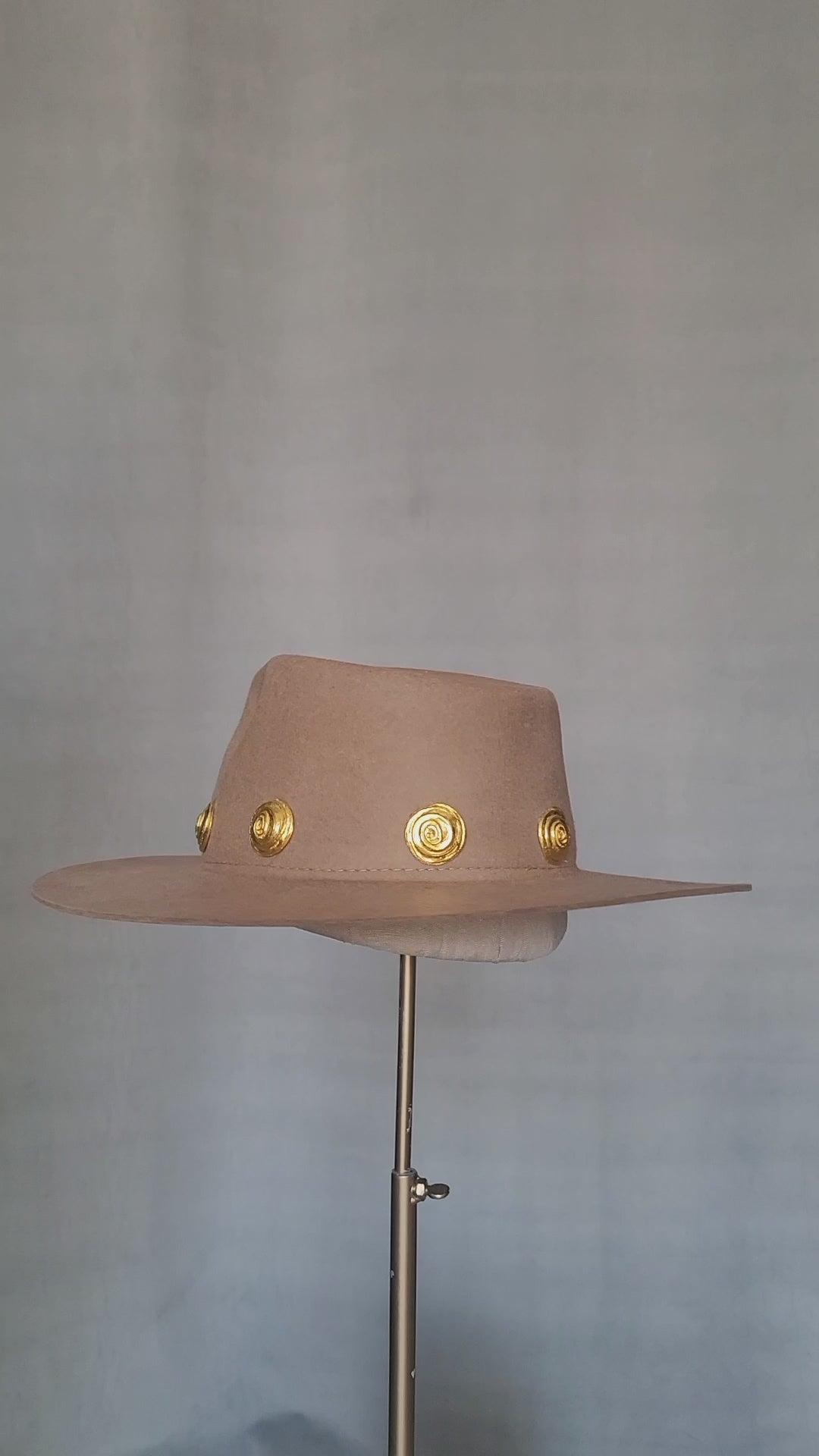 REVIVED Vintage Brown Charm Hat