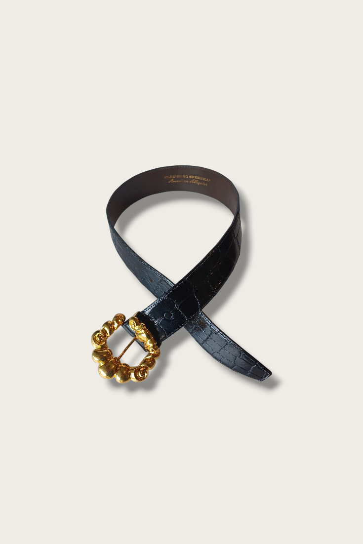 80s Black Kleinberg Sherrill Belt
