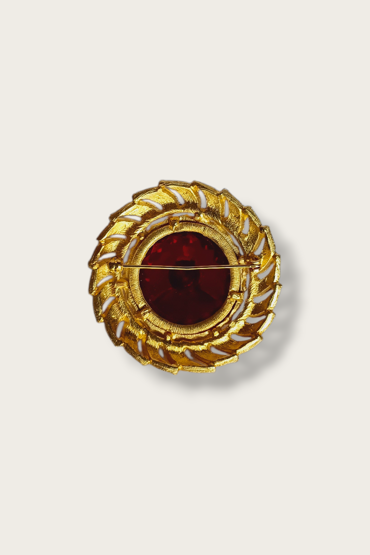 50's Regal Ruby Brooch