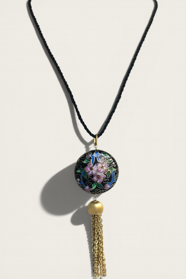 Revived Flora Tassel Pendant Necklace