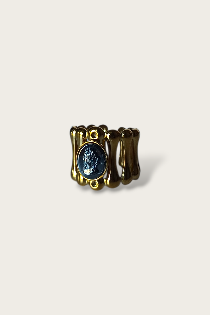 Blue Intaglio Ring