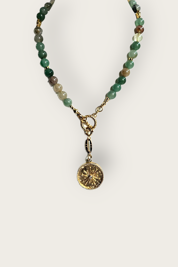 Alba Semi Precious Lariat Necklace