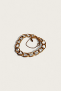 80's Monet Textured Chain Link Bracelet
