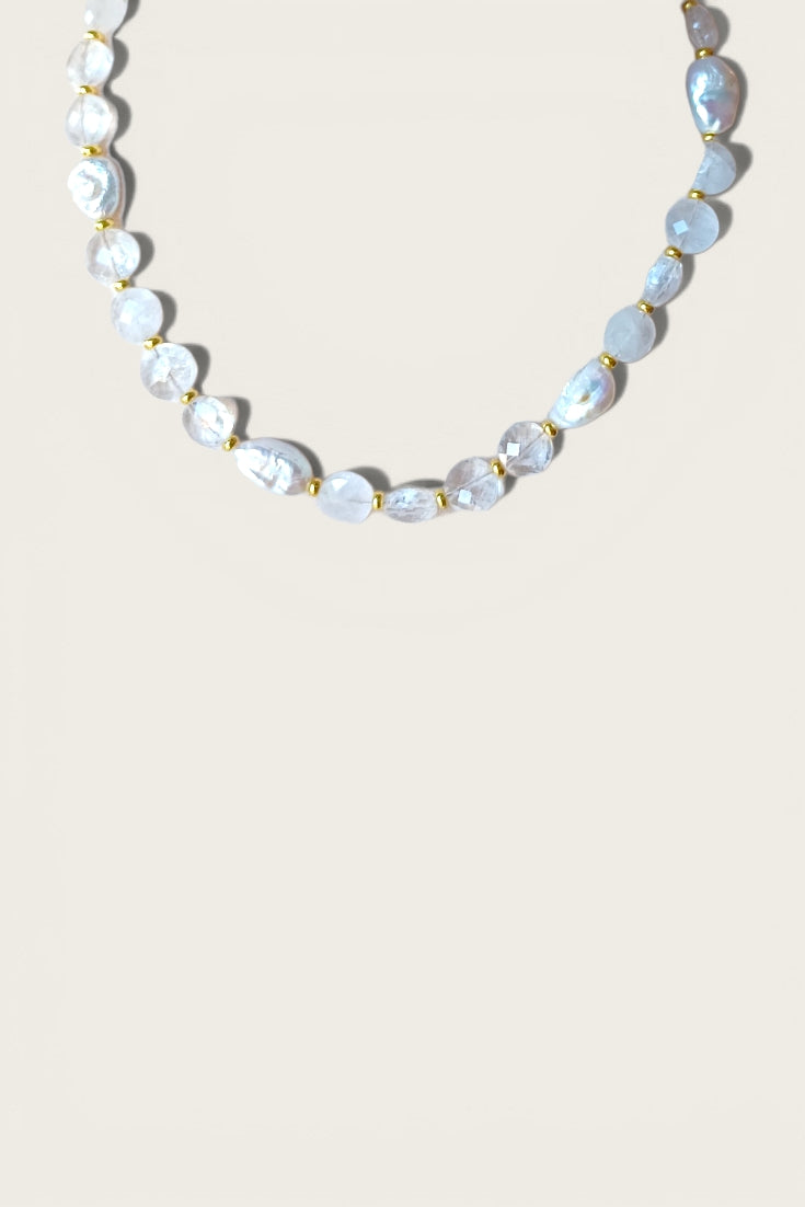 Revival Pearl and Quartz Choker Necklace