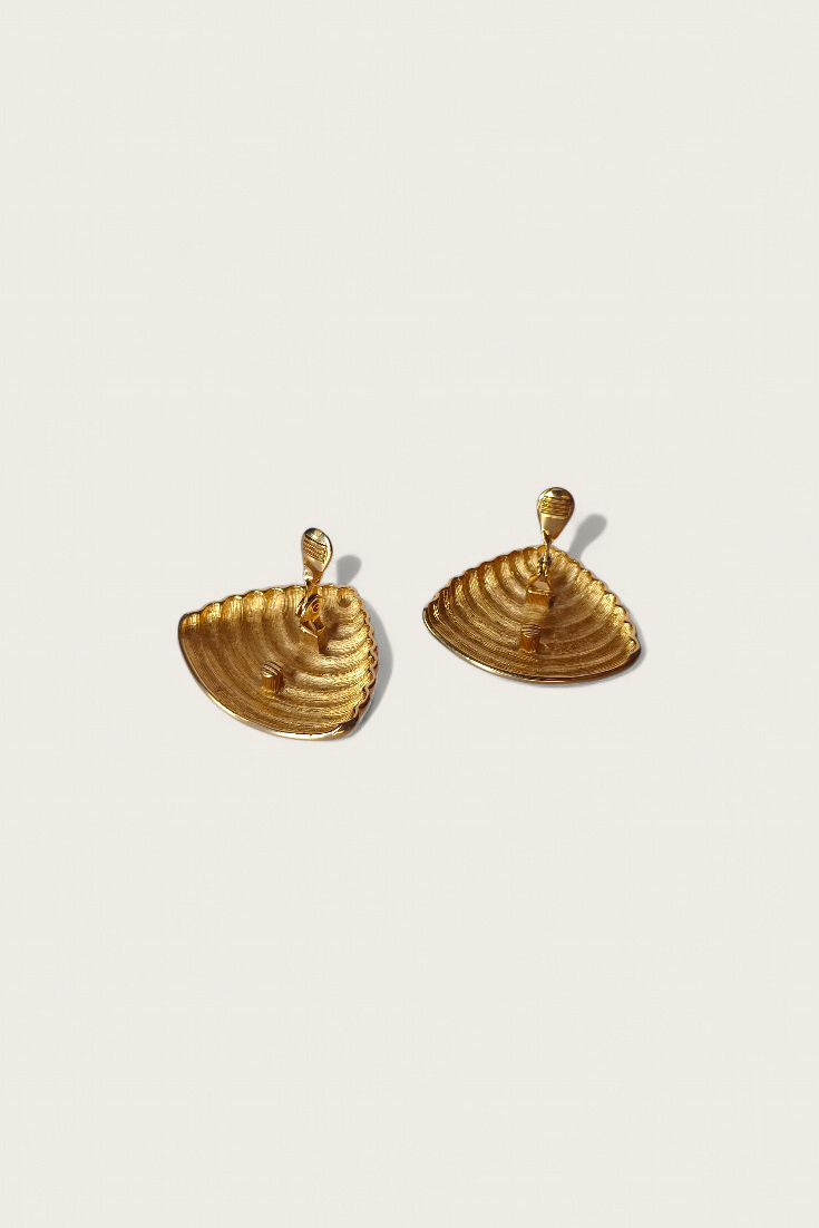 80's Monet Shell Earrings