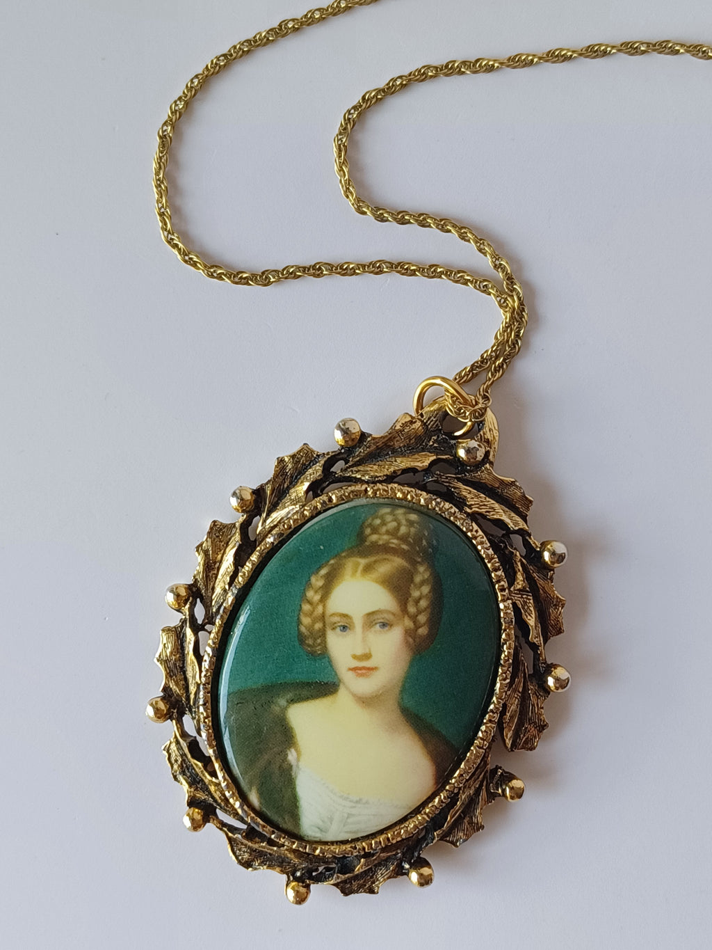Vintage Portrait Necklace