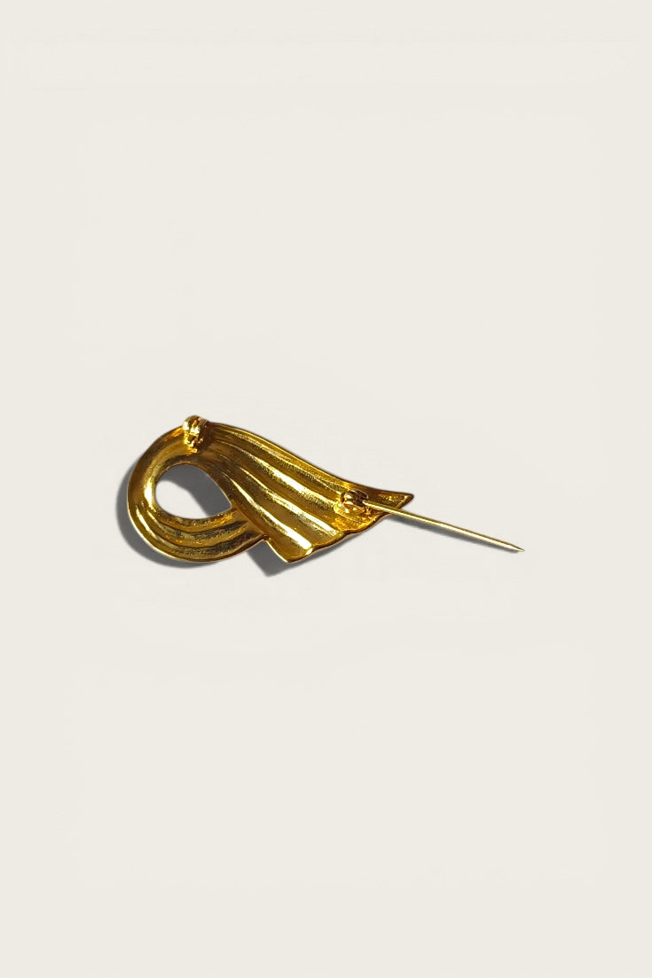 60/70's Swirled Wing Brooch