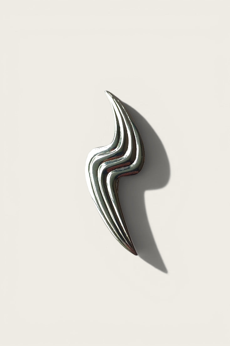 Vintage Silver Wave Brooch