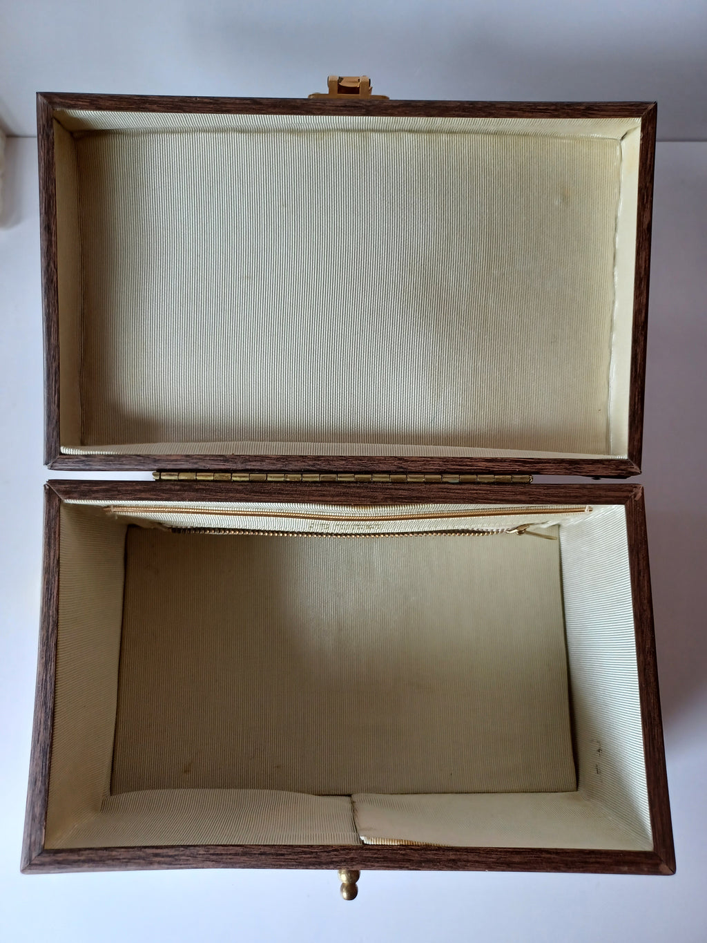 50/60's Suede Wooden Handbag