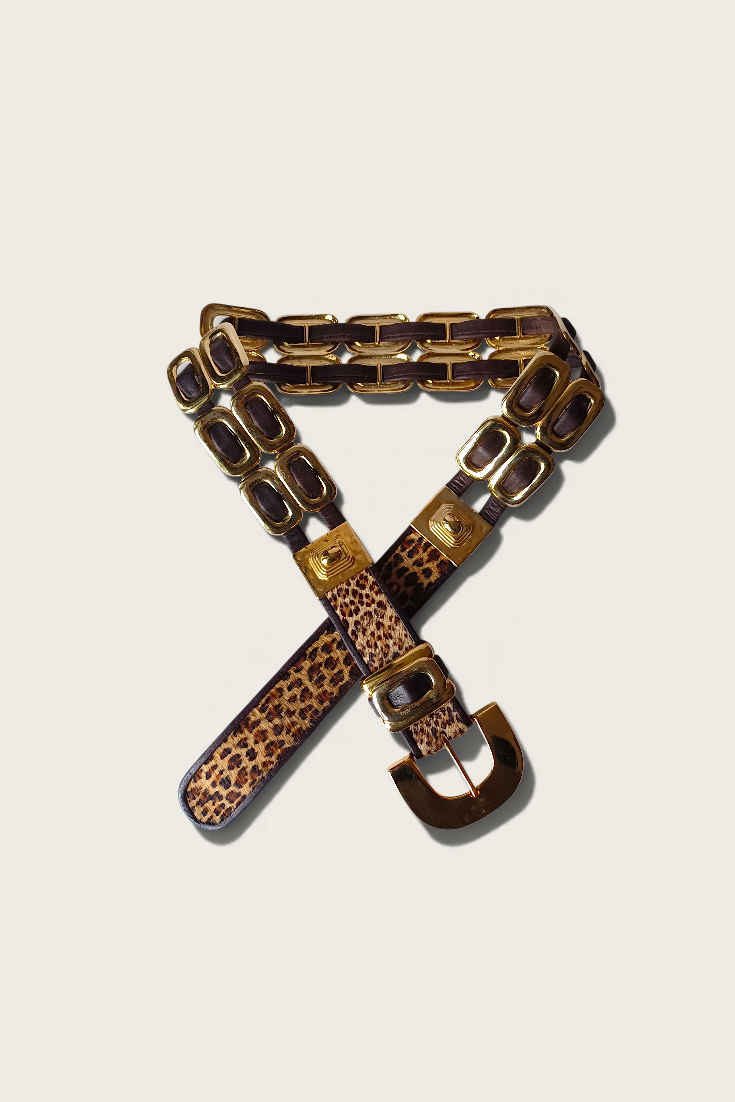 80/90's St Maarten Pony Hair Belt