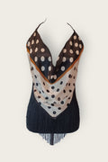 Tina Fringe Silk Scarf Top