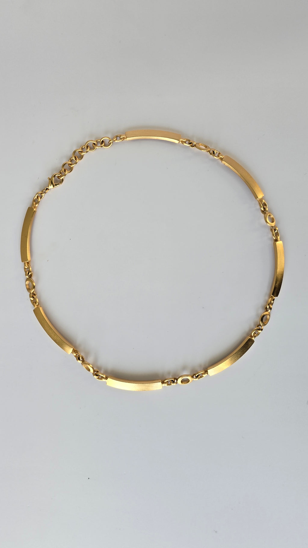 80's Anne Klein Matte Bar Necklace