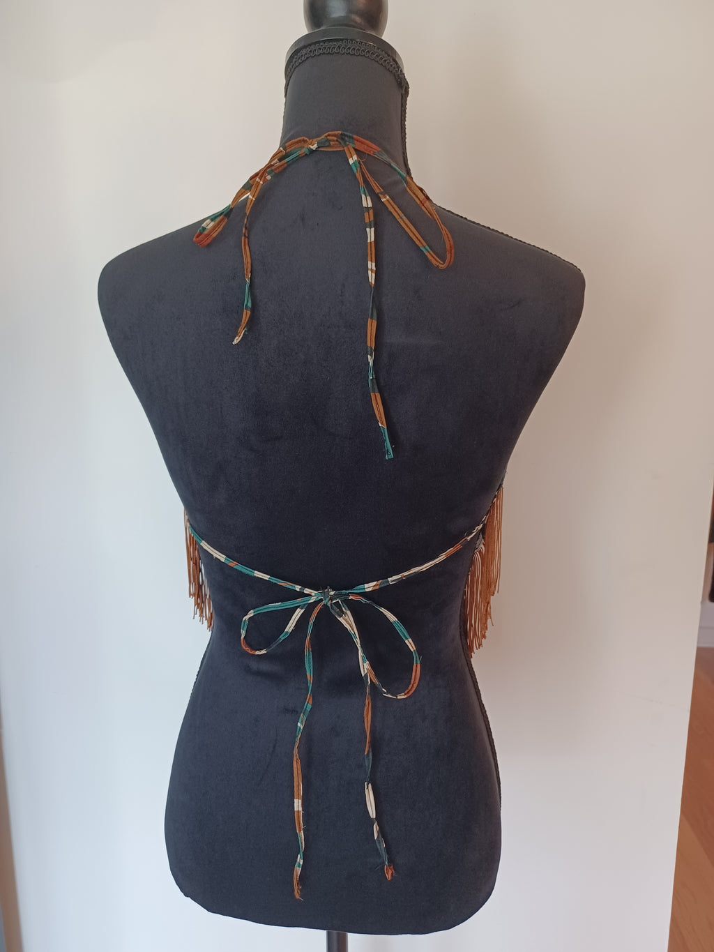 Tina Fringe Silk Scarf Top