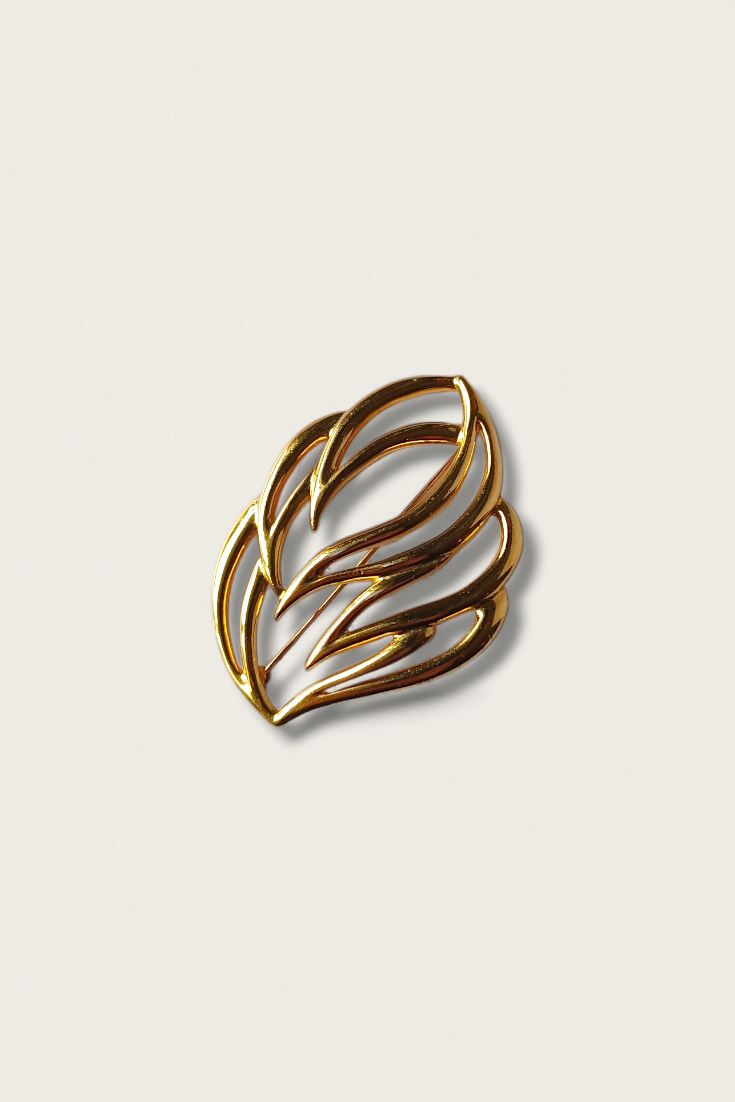 Vintage Monet Abstract Flame Brooch