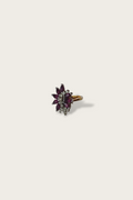 40's/50's Amethyst and Diamond Cluster Ring