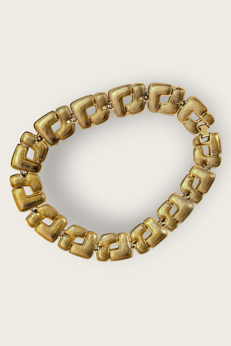 Vintage 80s Chunky Collar Necklace