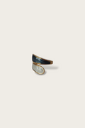 Dual Colored Enamel Wrap Ring