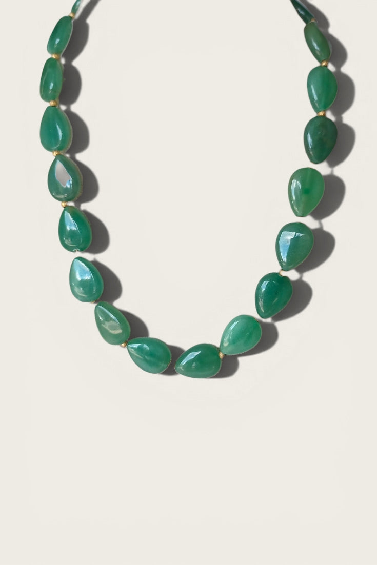 Avery Aventurine Teardrop Necklace