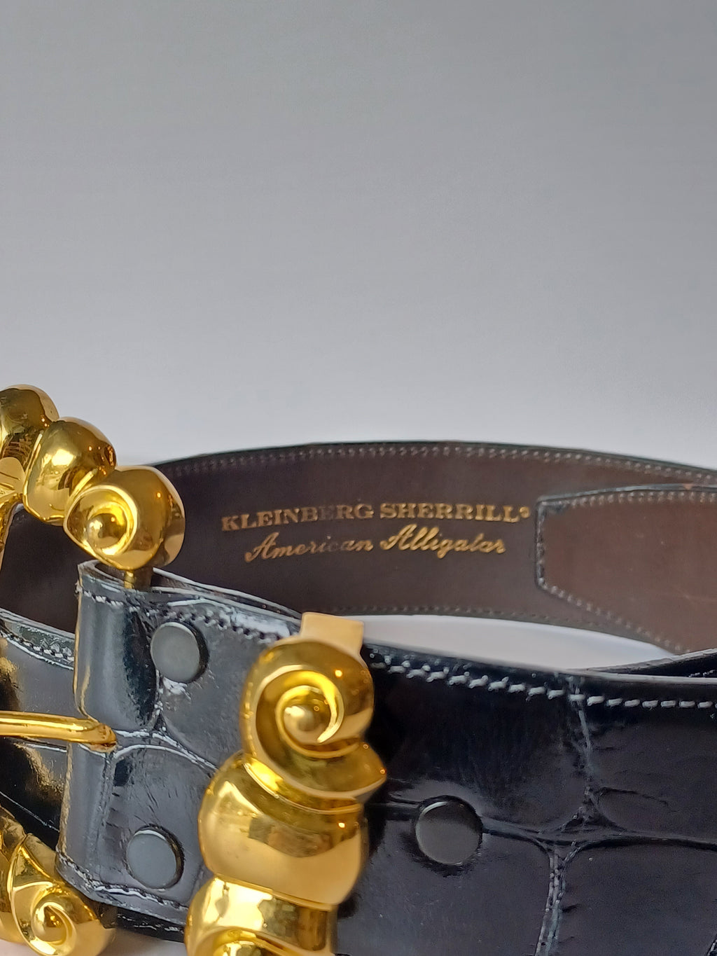 80s Black Kleinberg Sherrill Belt