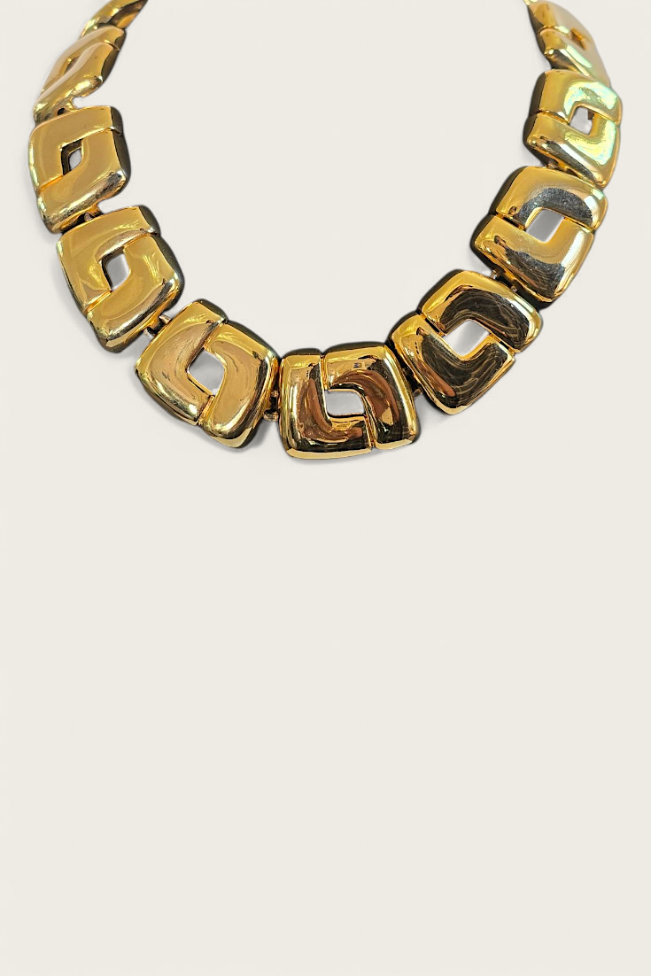 Vintage 80s Chunky Collar Necklace