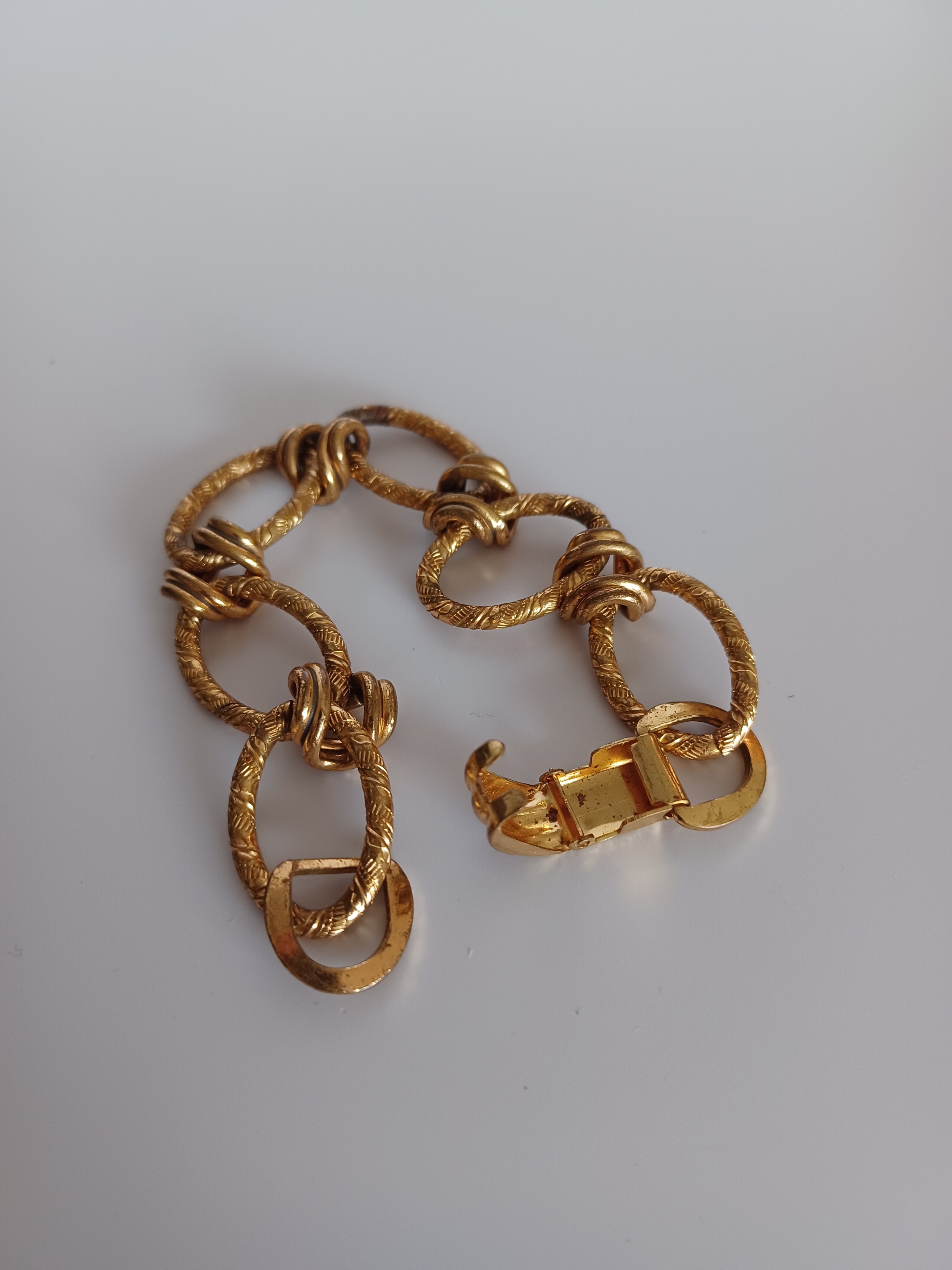 70's/80's Ornate Oval Link Bracelet