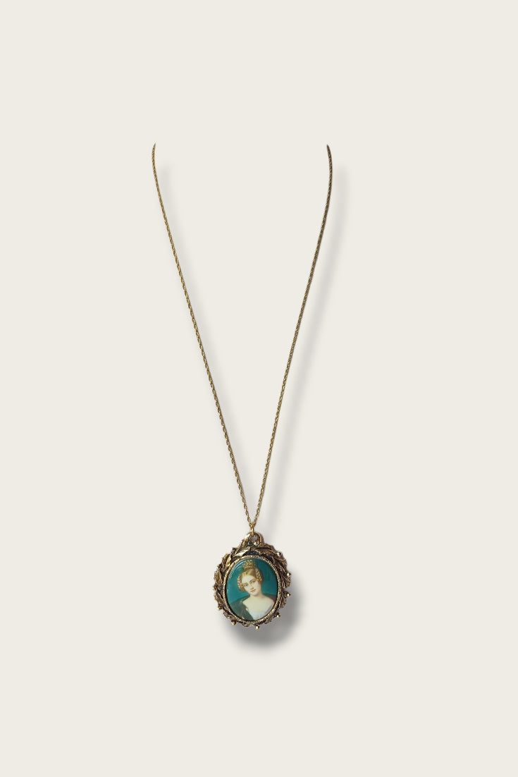 Vintage Portrait Necklace
