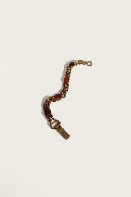 70's Amber Double Link Bracelet