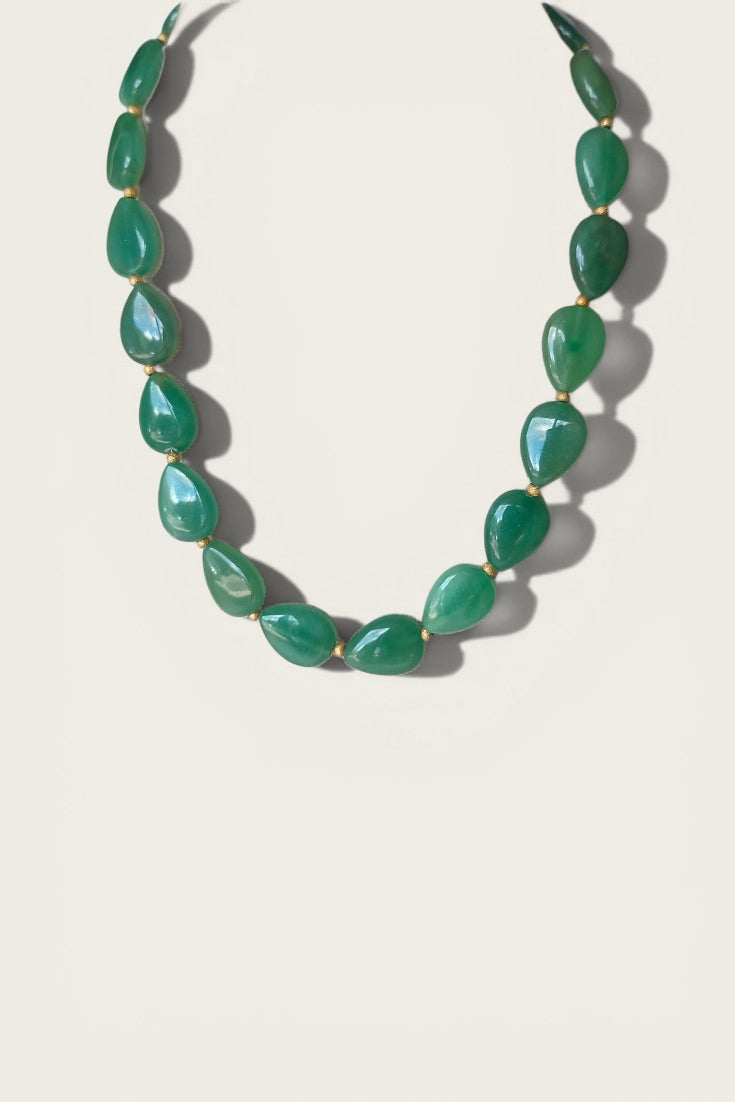 Avery Aventurine Teardrop Necklace