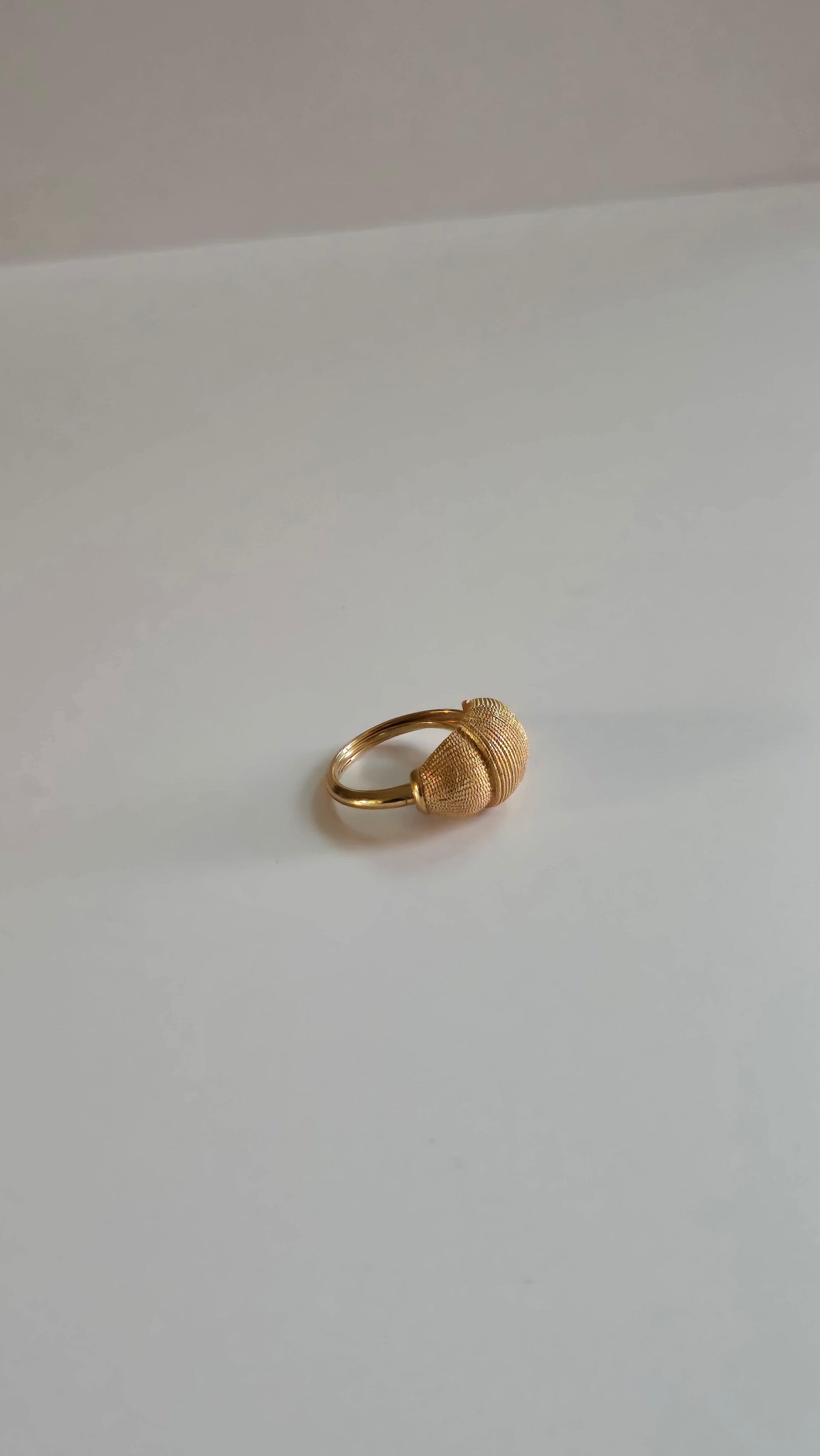 80s Textured Dome Ring