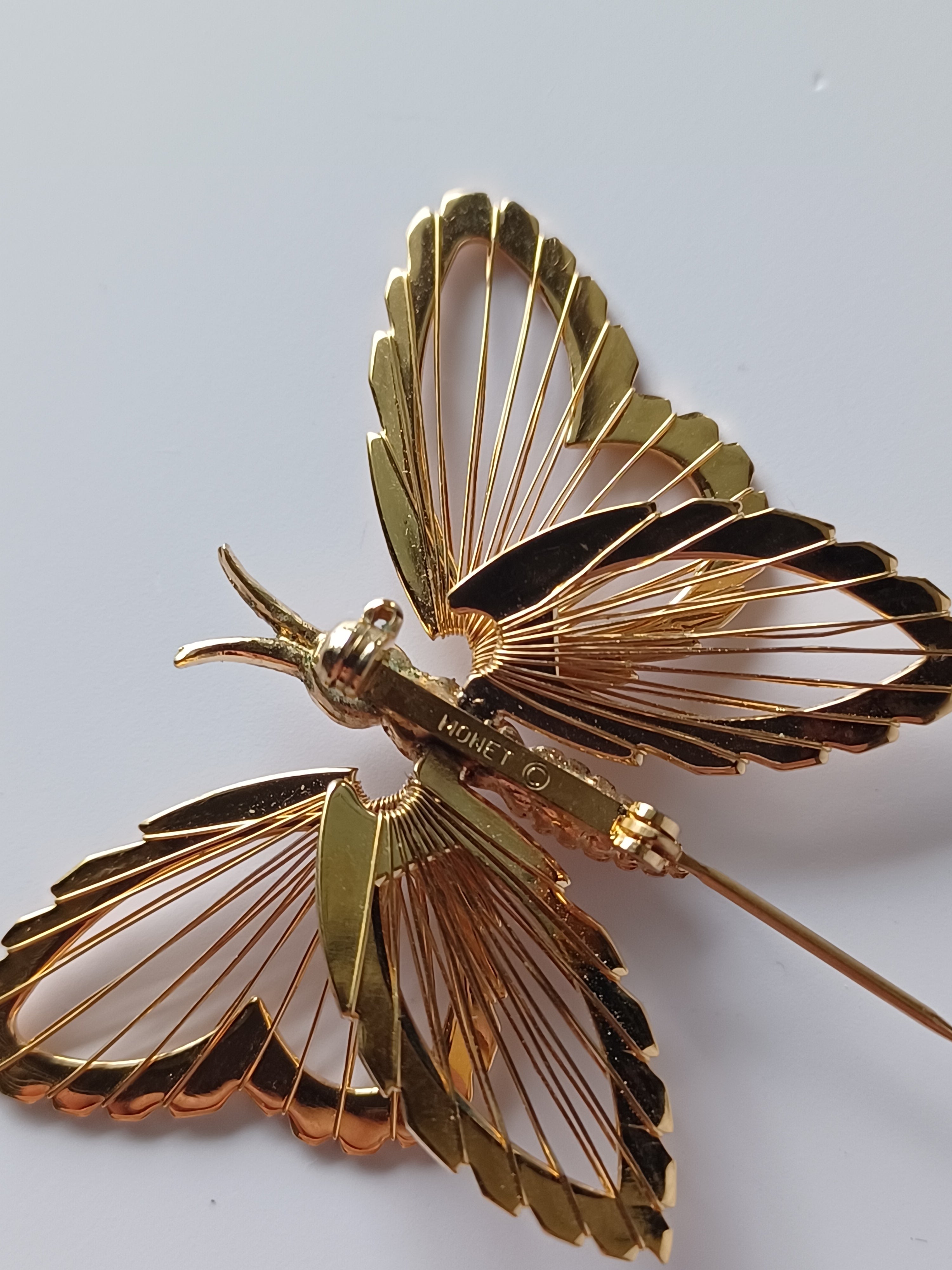60's Monet Butterfly Brooch