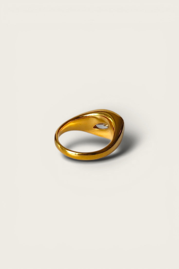 East-West Signet Ring