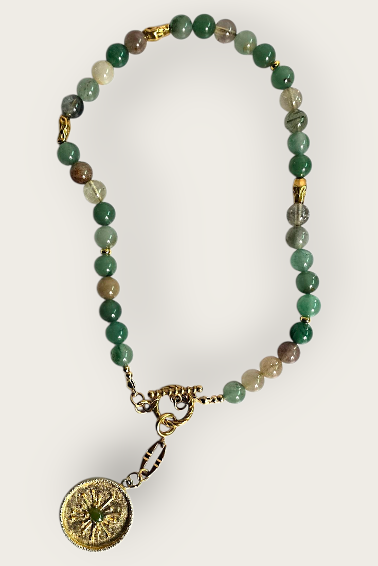 Alba Semi Precious Lariat Necklace